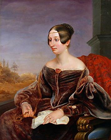  Portrait der Mathilde Grafin zu Lynar, geb. Grafin von Voss-Giewitz